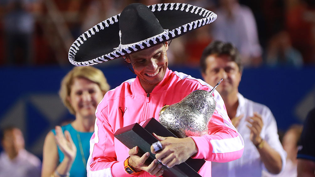 ¡Histórico! Rafa Nadal es campeón de Acapulco; es el máximo ganador junto a Ferrer y Muster