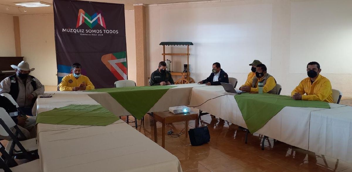 Realizan reunión de coordinación de trabajos  para temporada de incendios forestales en Múzquiz