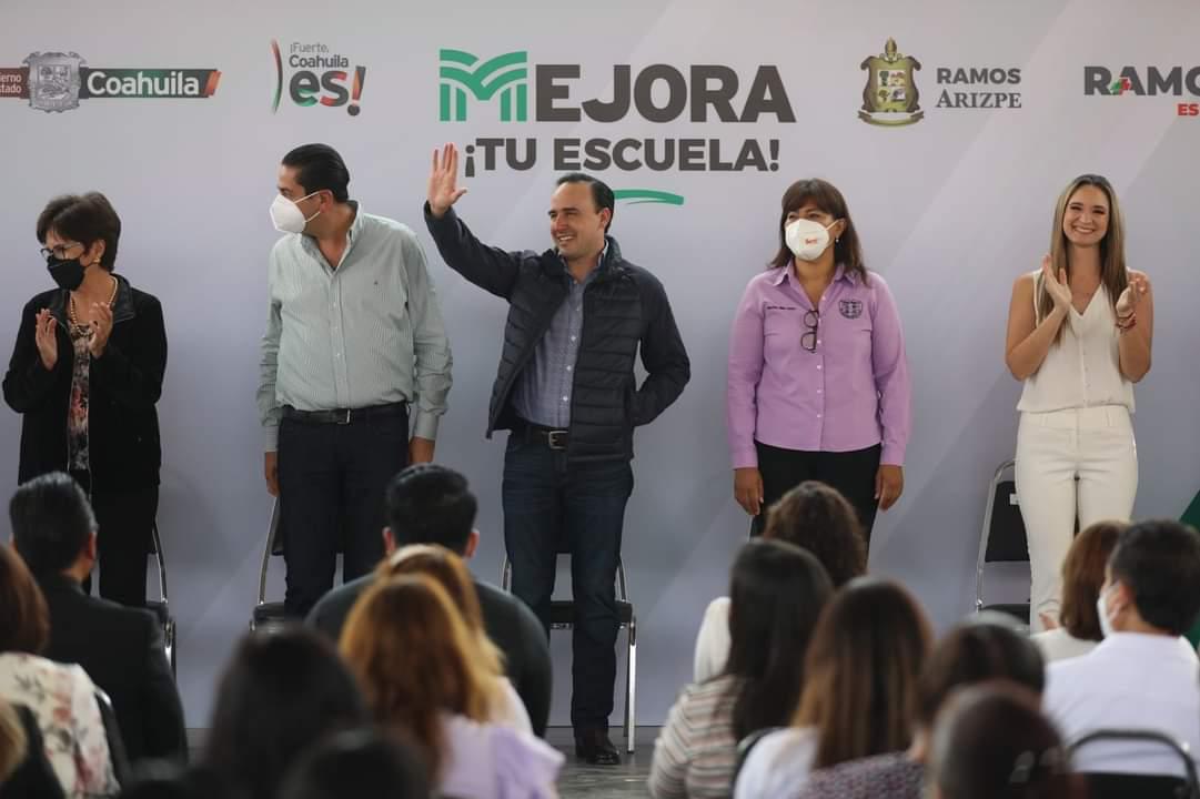 Arrancan Manolo y Chema “Mejora Tu Escuela” en Ramos Arizpe