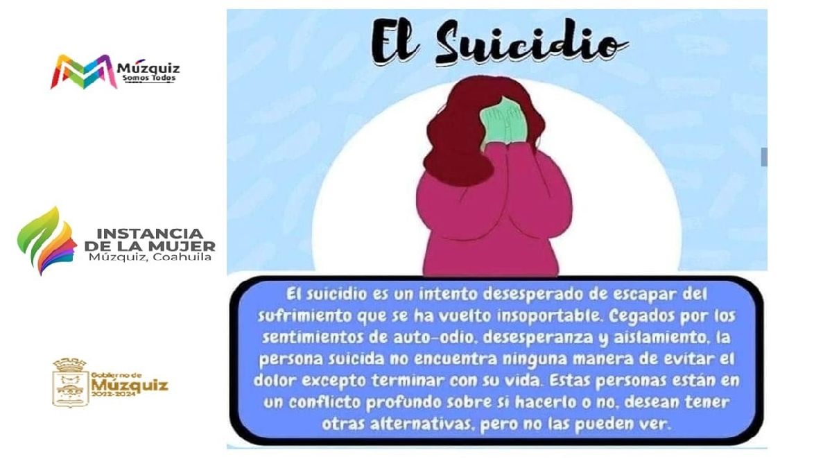 Atiende Instancia Municipal de la Mujer, con terapias psicológicas prevención del suicidio