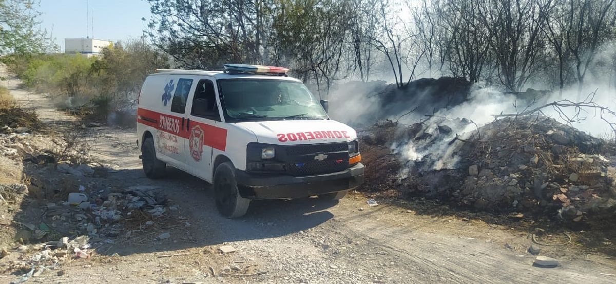 Incendio de pastizal en lote baldío causó movilización de corporaciones de seguridad y rescate en NR 