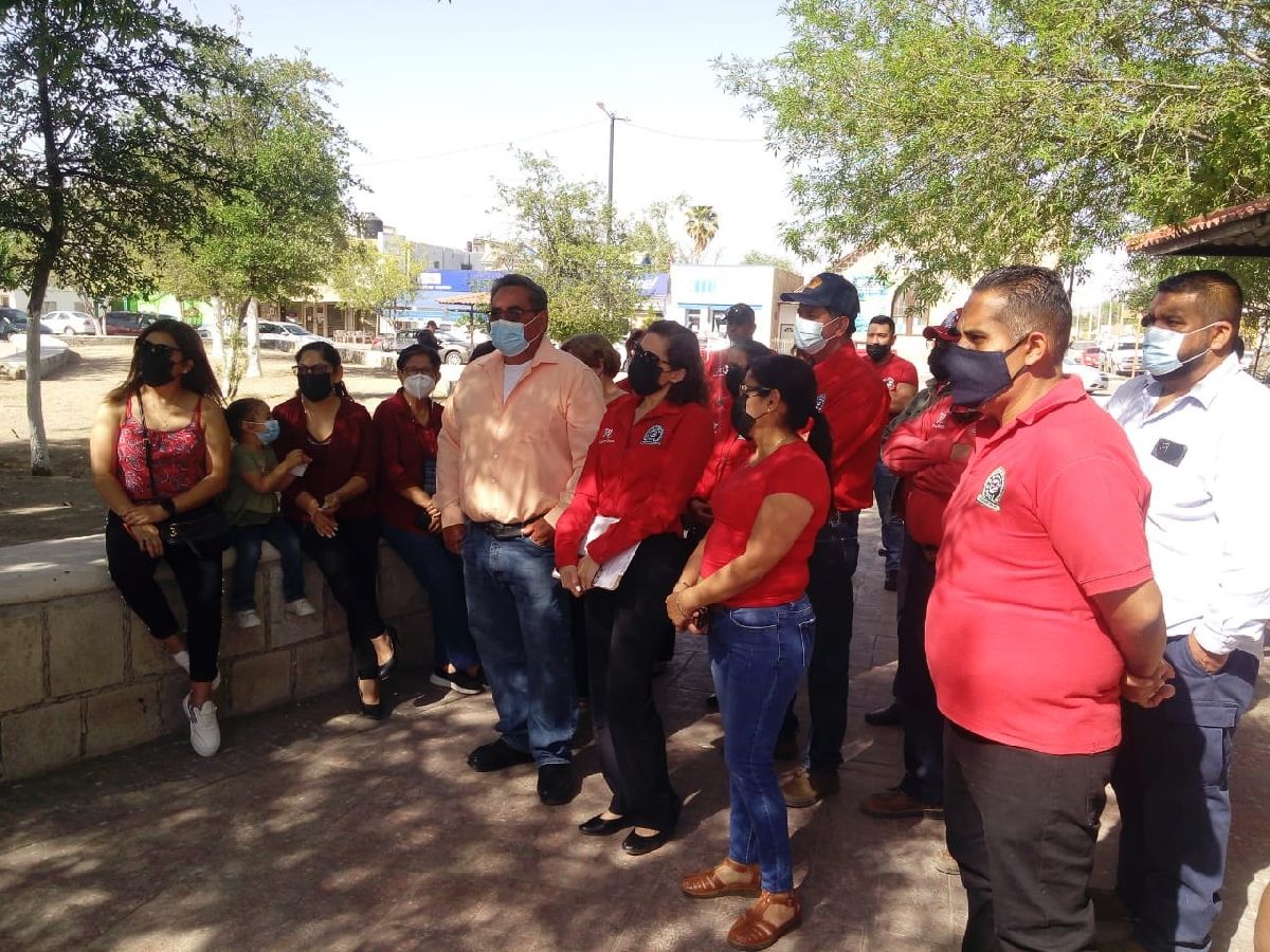 Telefonistas de Sabinas y Nueva Rosita realizaron manifestación por violación a sus derechos sindicales