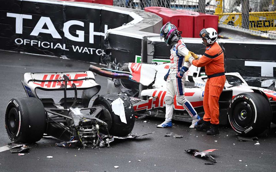 ¡Se partió el auto! Mick Schumacher sufre aparatoso accidente en el GP de Mónaco