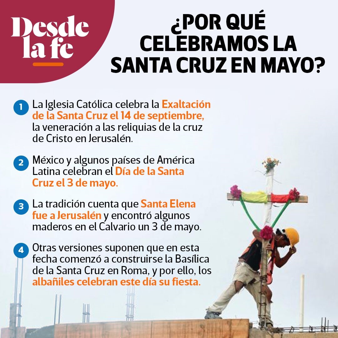 Día de la Santa Cruz y la festividad del Día del Albañil en México