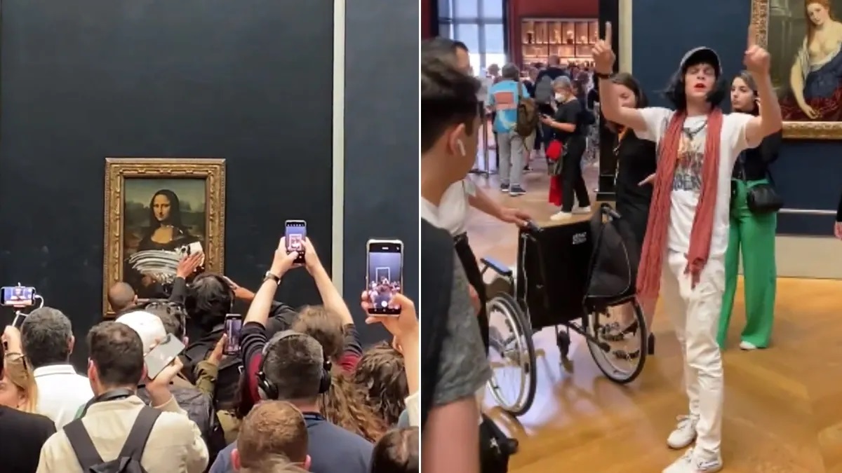 Hombre arroja pastelazo a la ‘Mona Lisa’ en el Louvre
