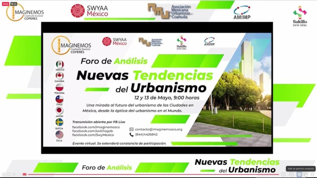 En marcha foro de análisis “Nuevas Tendencias del Urbanismo”