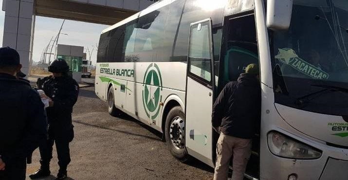6 operadores de autobuses Estrella Blanca detenidos