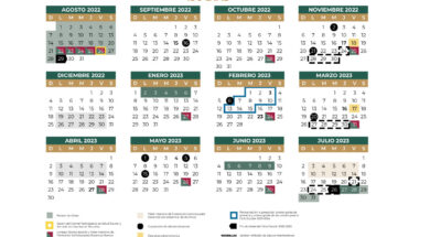 Calendario escolar 2022