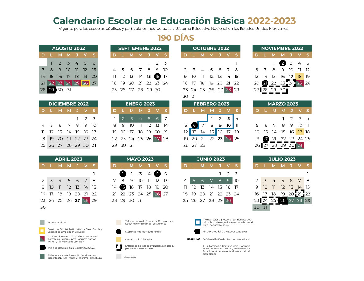 Calendario escolar 2022-2023 oficial ¿Cuándo inicia, puentes y vacaciones?