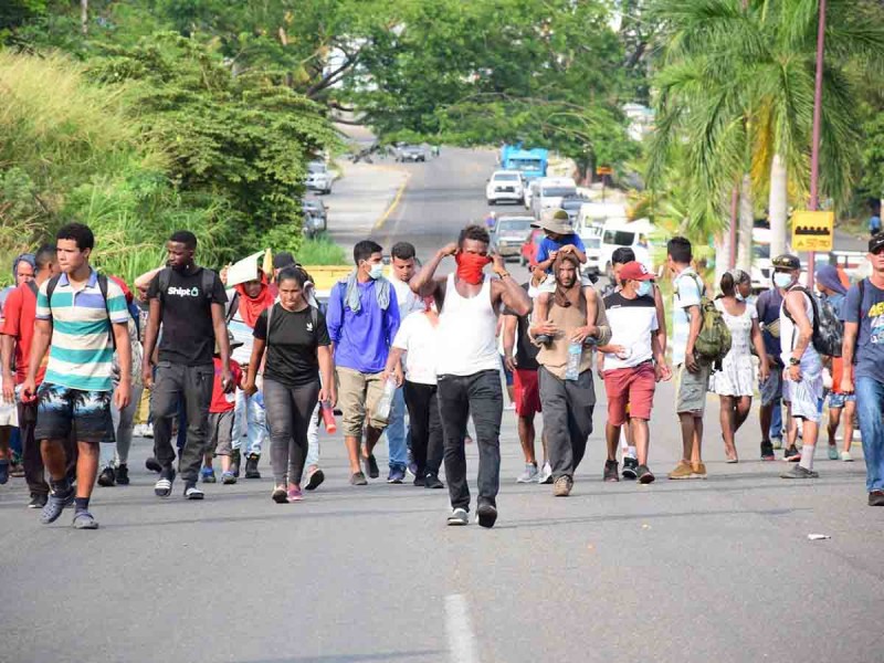 Pide CNDH respetar derechos de caravana migrante en Tapachula