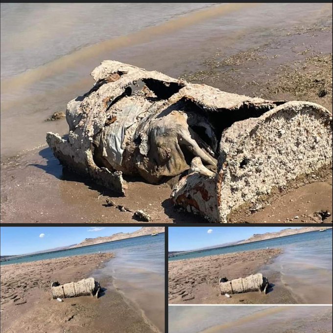 Aparecen cadáveres en lago cercano a Las Vegas por sequía en EU