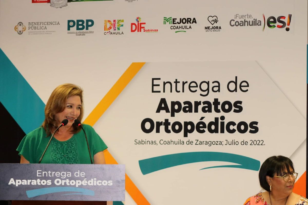 En Sabinas entregan aparatos ortopédicos; agradece alcaldesa el apoyo