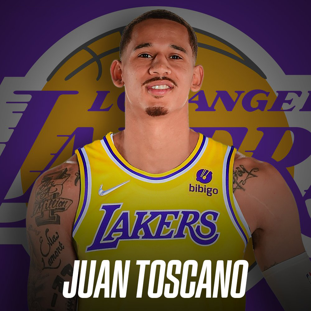 Juan Toscano fue presentado con los Lakers