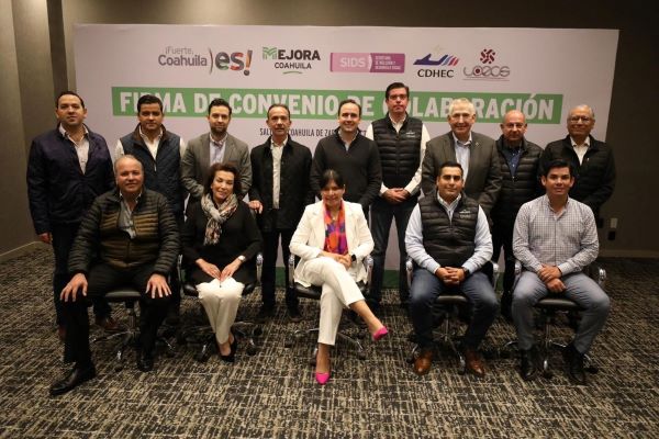 Trabajarán en conjunto Mejora Coahuila, empresarios de la Sureste y la Comisión Estatal de Derechos Humanos