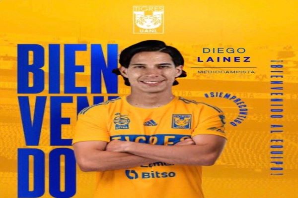 Tigres hace oficial el fichaje de Diego Lainez