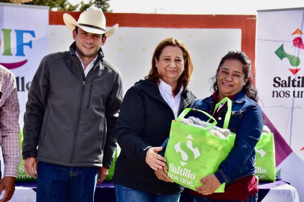 Inician gobierno y DIF Saltillo entrega de alimentos nutritivos en el campo