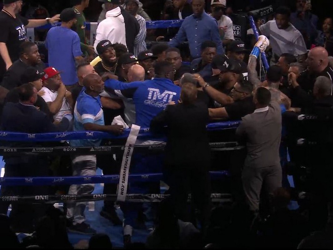 Pelea entre Floyd Mayweather y Gotti III termina en batalla campal. VIDEO