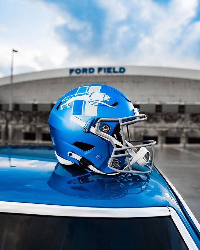 Detroit Lions presentan logotipo retro para su casco alternativo