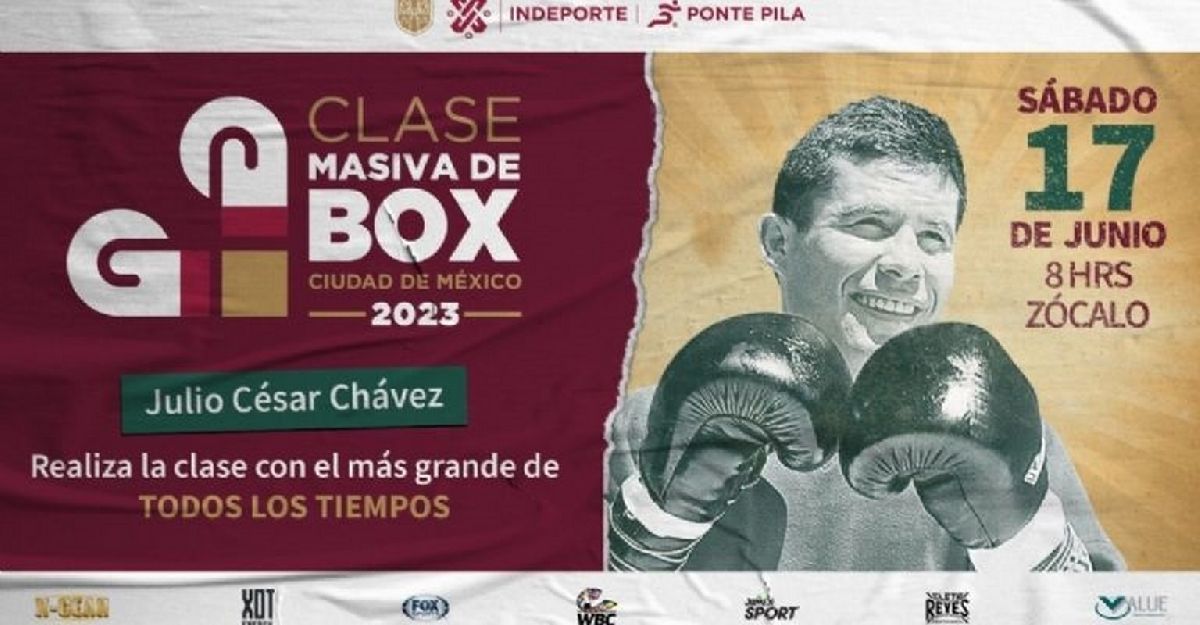 Sheinbaum celebra la asistencia de Julio César Chávez a la Segunda Clase de Box más grande del mundo