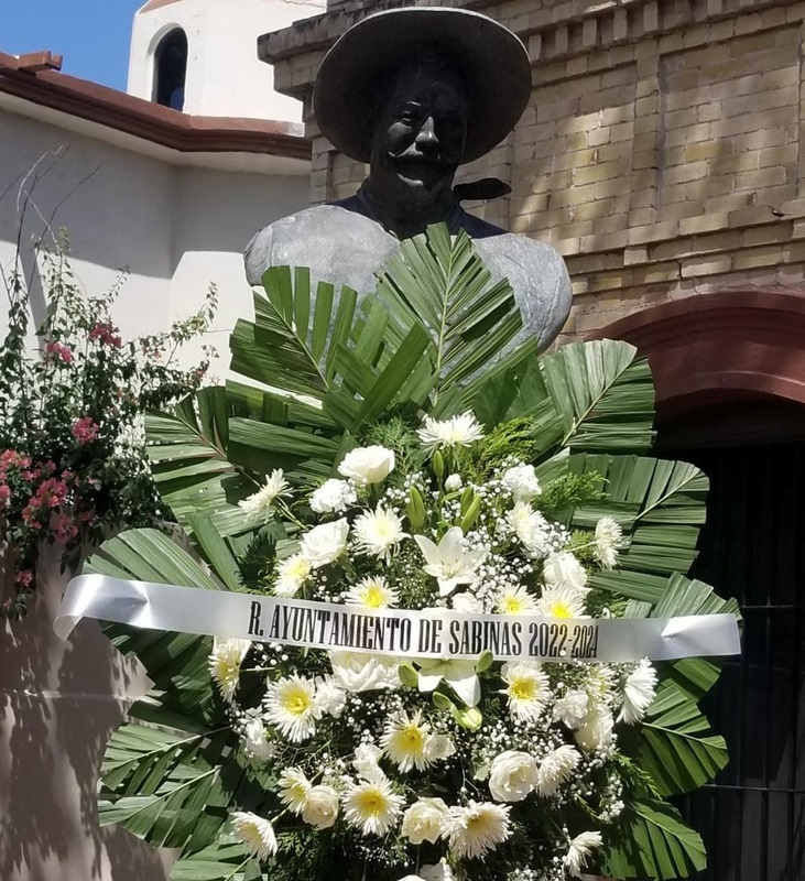 Sabinas rinde homenaje en el centenario luctuoso de Francisco Villa