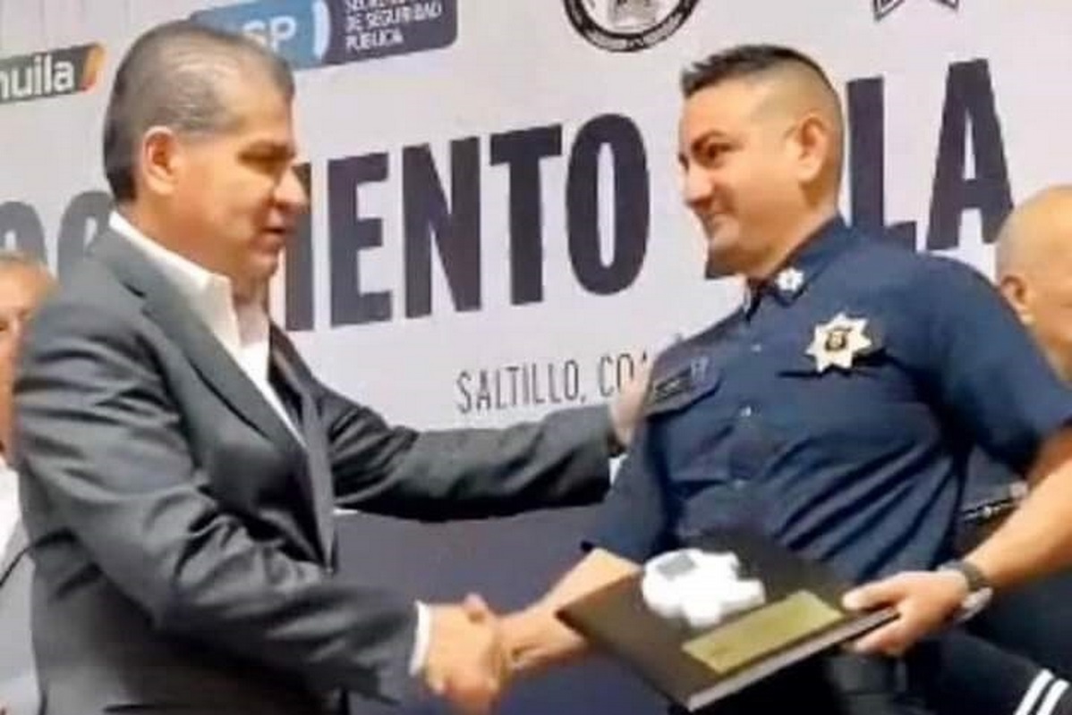 Oficial es reconocido por su desempeño dentro de la policía de Coahuila