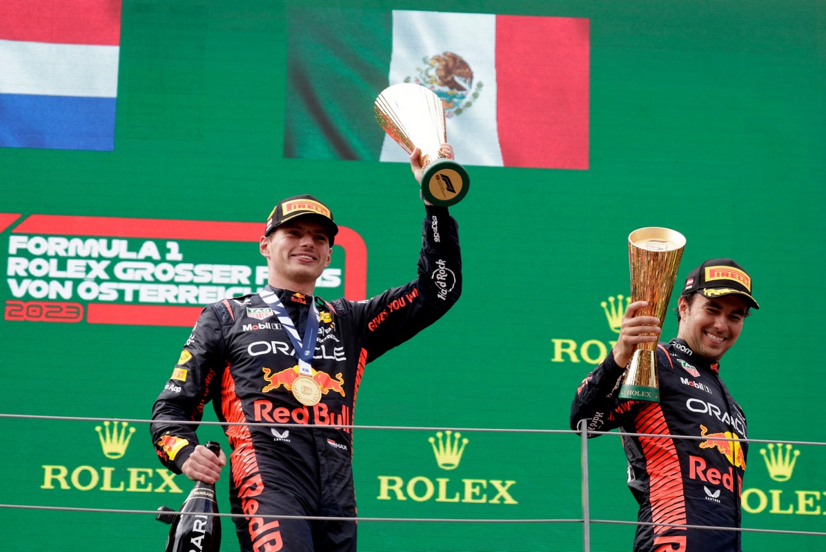 ‘Checo’ Pérez logra remontada en el GP de Austria y Verstappen triunfa