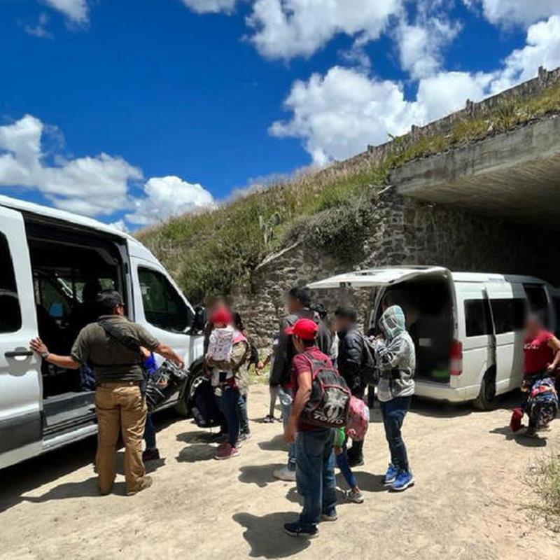 INM frena caravana con 125 migrantes que intentaban llegar de Oaxaca a Estados Unidos