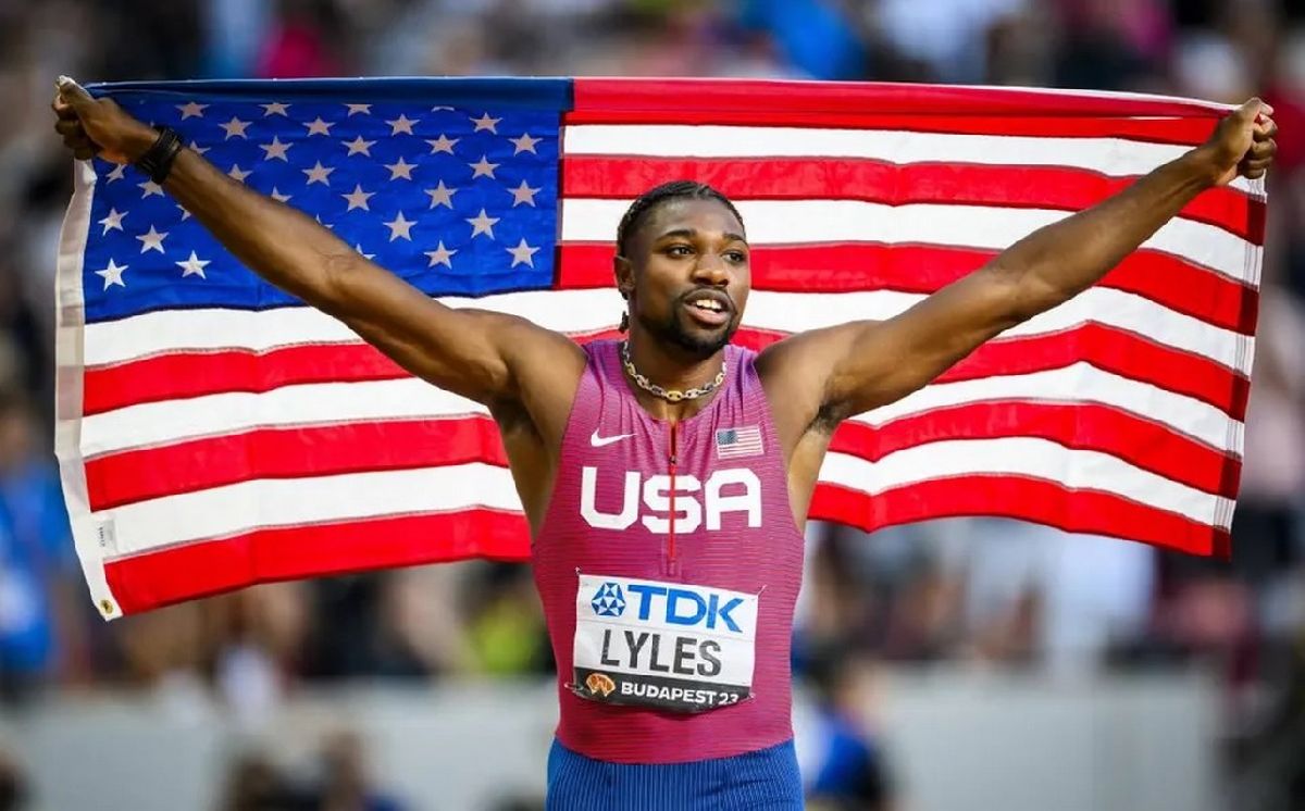 Noah Lyles de EE.UU. se convirtió en nuevo campeón mundial de los 100 metros planos