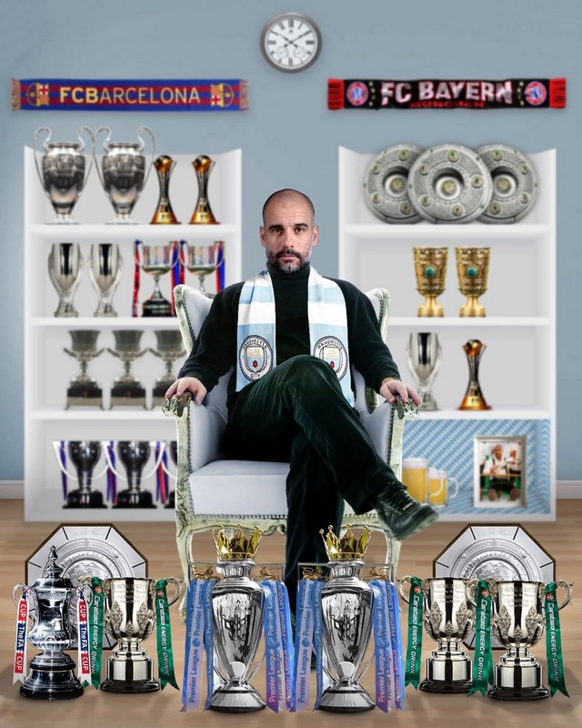 Pep Guardiola, el segundo técnico con más títulos en la historia del futbol