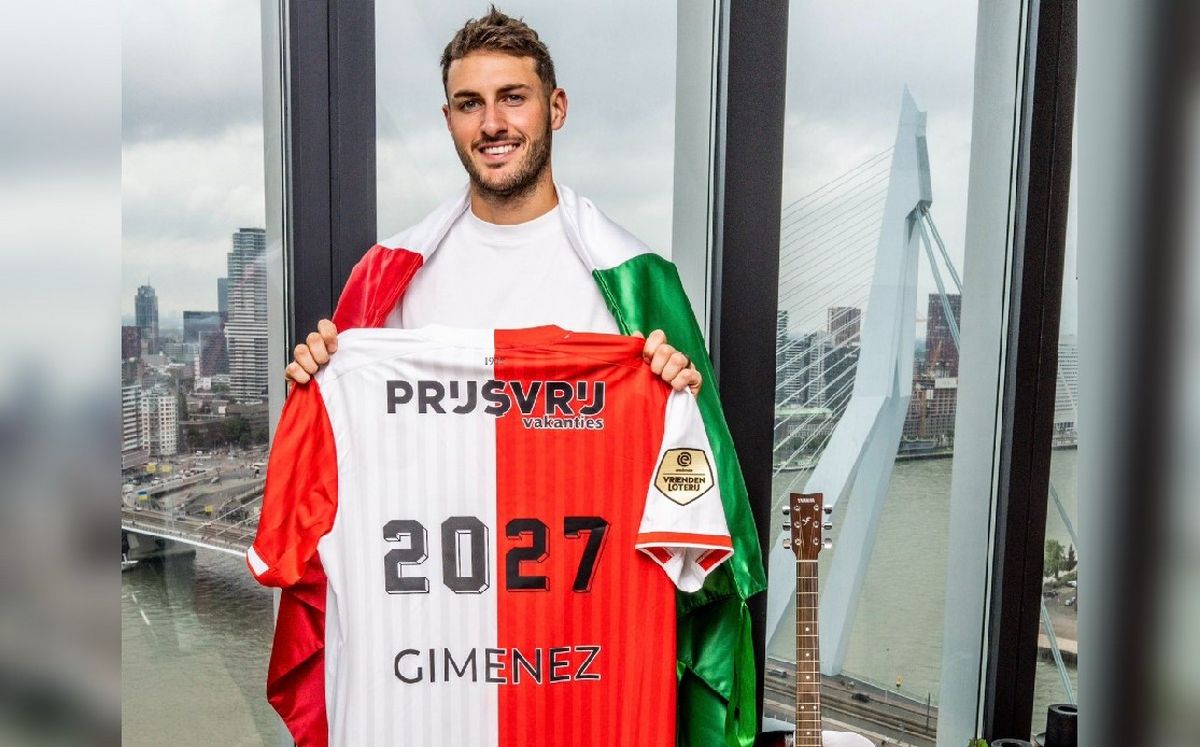 Santi Giménez extiende su contrato con Feyenoord hasta 2027