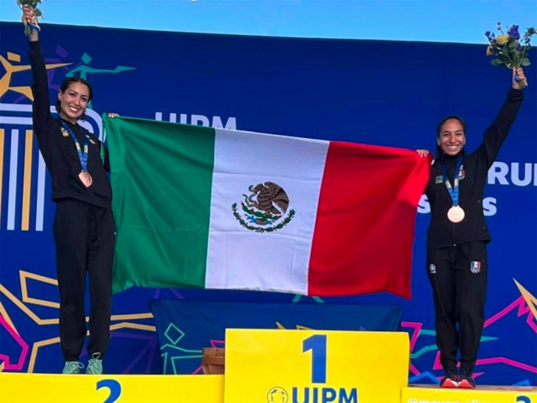 ¡Orgullo mexicano! Mariana Arceo y Mayan Oliver consiguen bronce en Mundial de Pentatlón