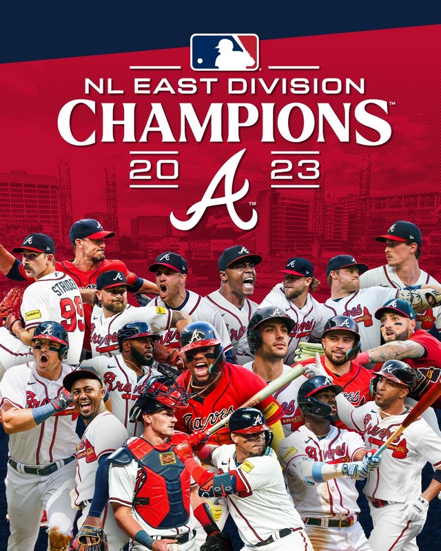 Atlanta Braves consigue su sexto título consecutivo de la División Este de la Liga Nacional