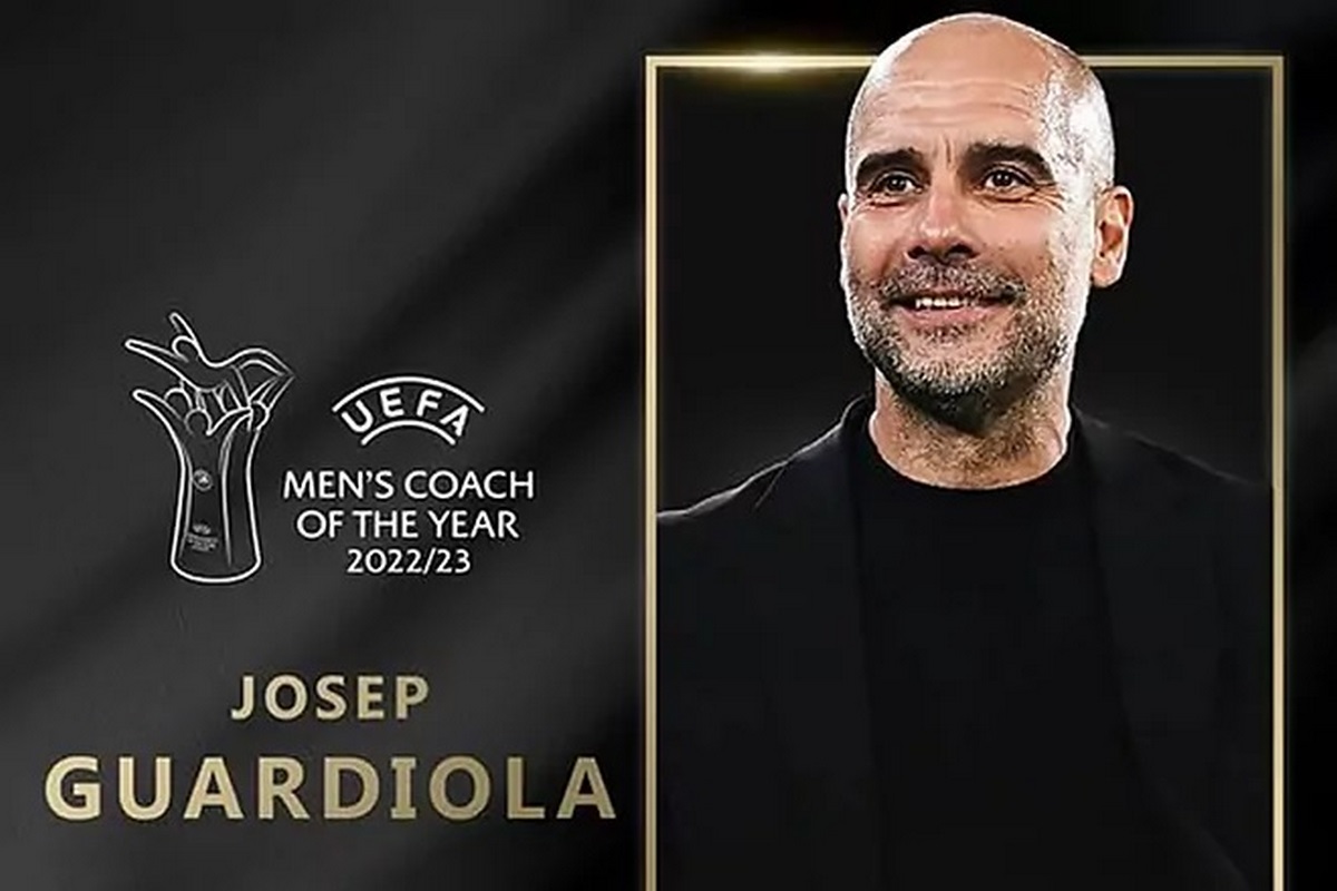 Pep Guardiola, el mejor técnico del año para la UEFA