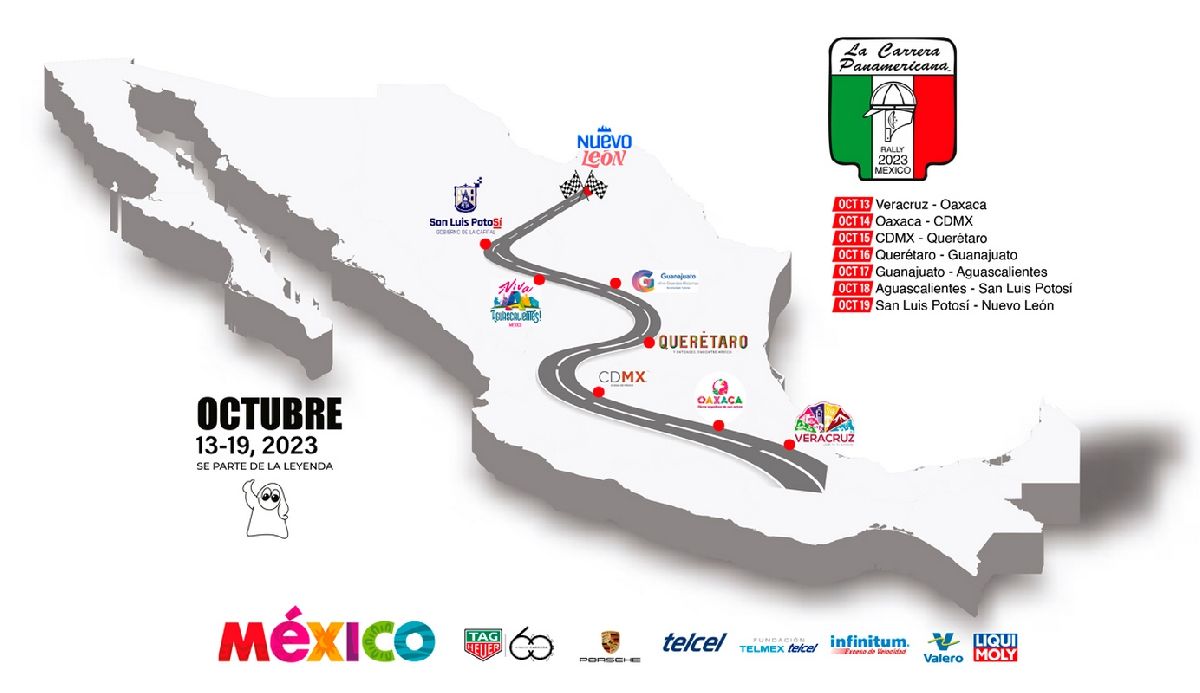 Carrera Panamericana 2023: ¿Cuál es la ruta, cuándo y dónde arranca?