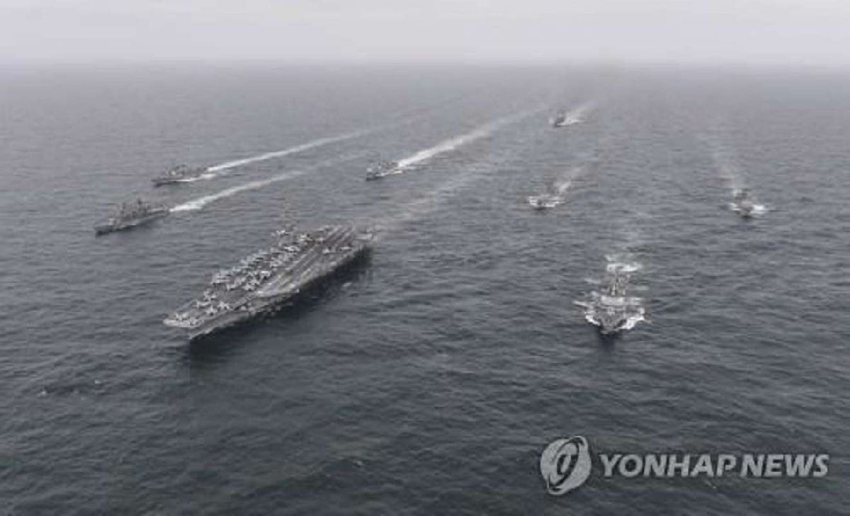 Corea del Sur, EE. UU. y Japón inician un ejercicio trilateral de interceptación marítima por 1ª vez en siete años
