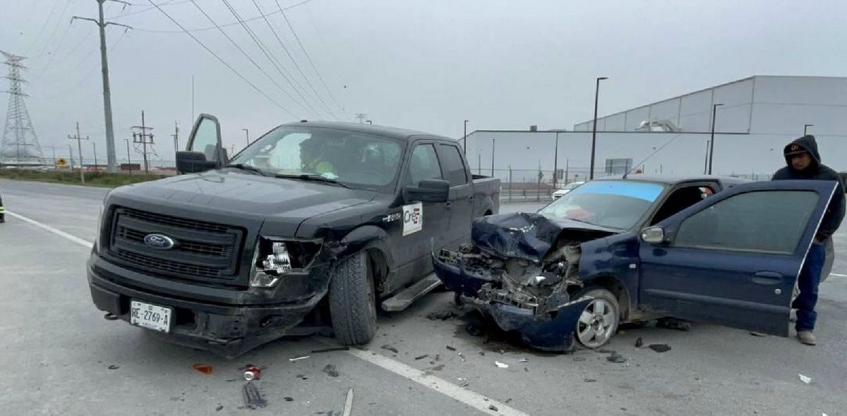 Mal clima provoca accidentes en la Saltillo-Monclova