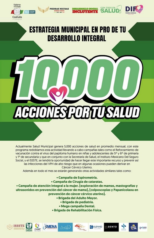 Presenta municipio programa “10 Mil Acciones por tu Salud”