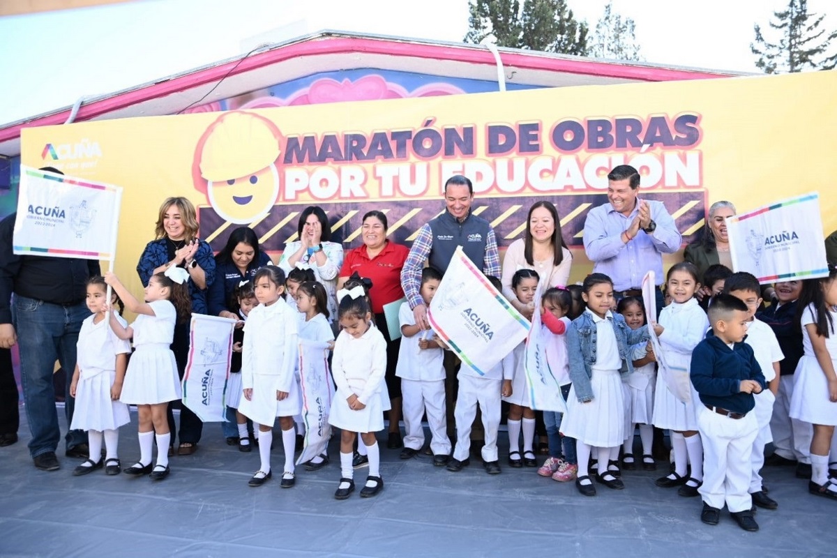 Maratón de obras llegó al jardín de niños Gabriela Mistral
