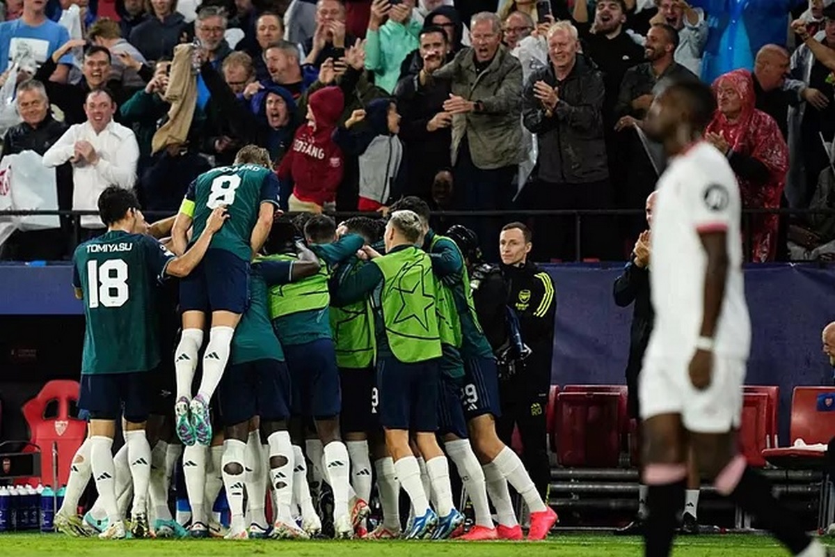 Sevilla cae ante Arsenal en Champions League
