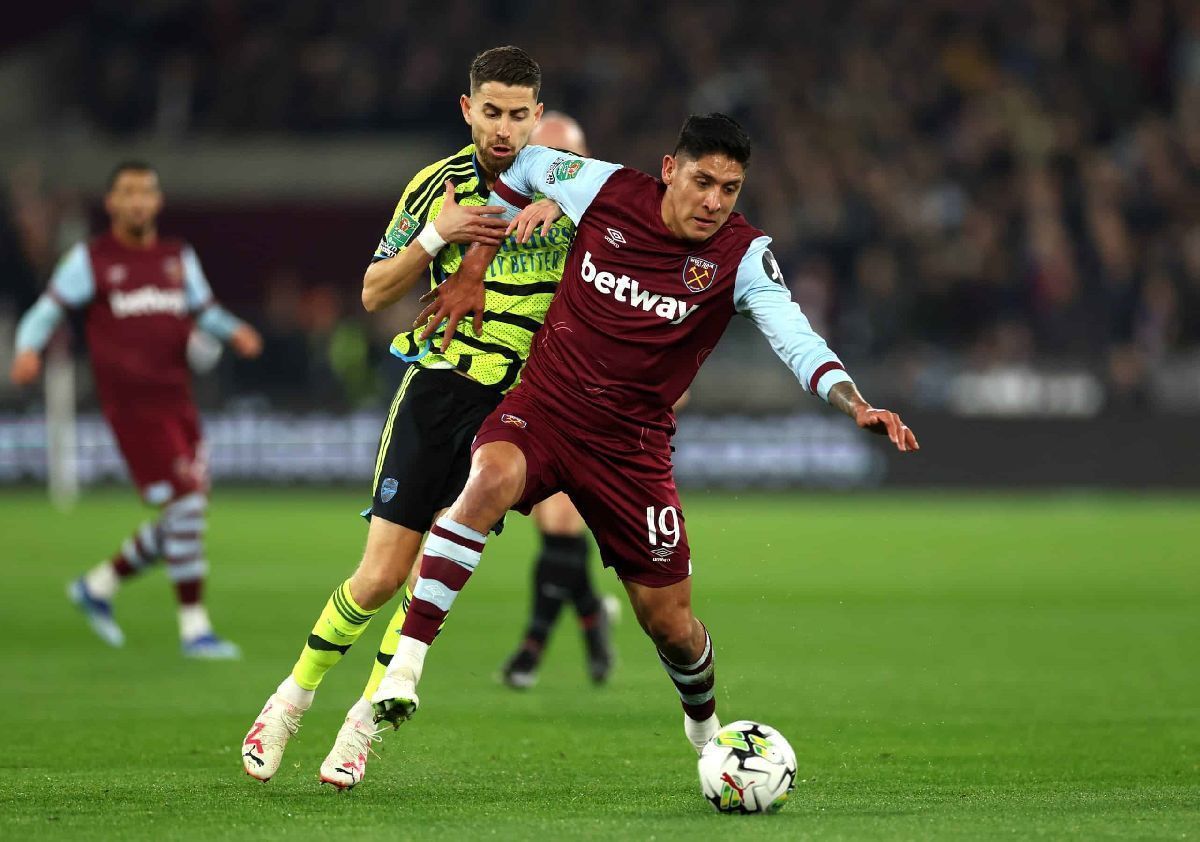 Con Edson Álvarez, West Ham humilla, golea y elimina al Arsenal en Carabao Cup