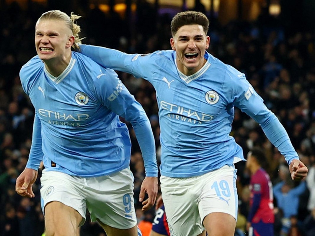 Haaland y Julián Álvarez comandan remontada del City en Champions