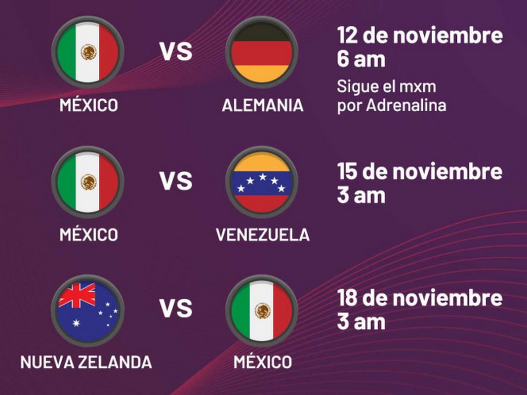Días y horarios de los partidos de México en el Mundial Sub-17