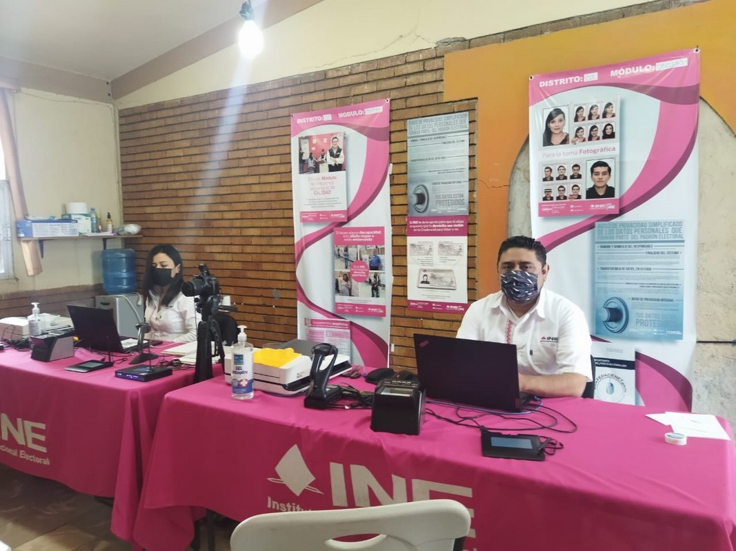 Módulo del INE regresa actividades en enero