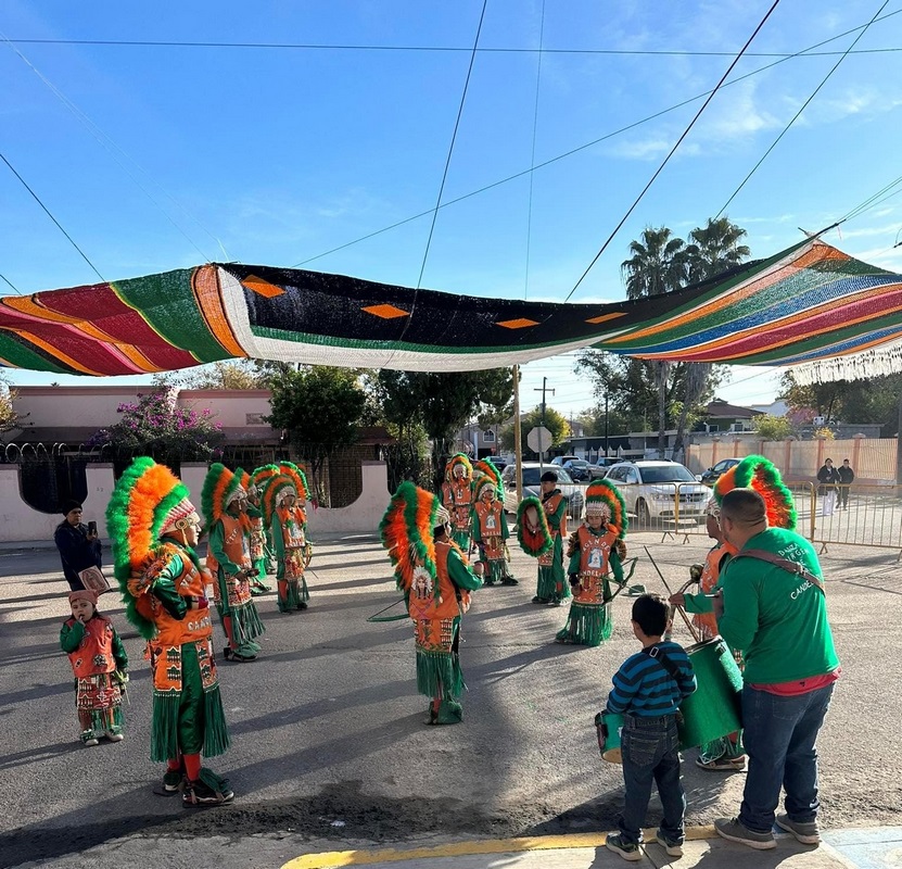 MATACHINES VENERAN A LA VIRGEN DE GUADALUPE EN SU DÍA