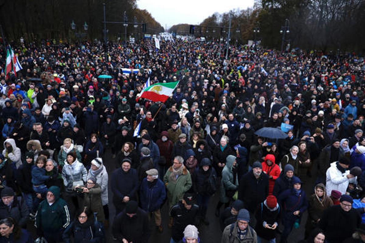 Marcha contra el antisemitismo en Berlín