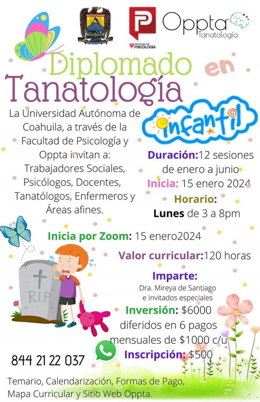 Convoca UAdeC a cursar el Diplomado en Tanatología Infantil