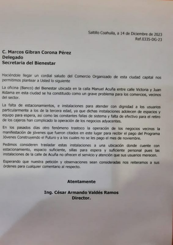 Cierran calles y protestan contra el Banco del Bienestar en Saltillo
