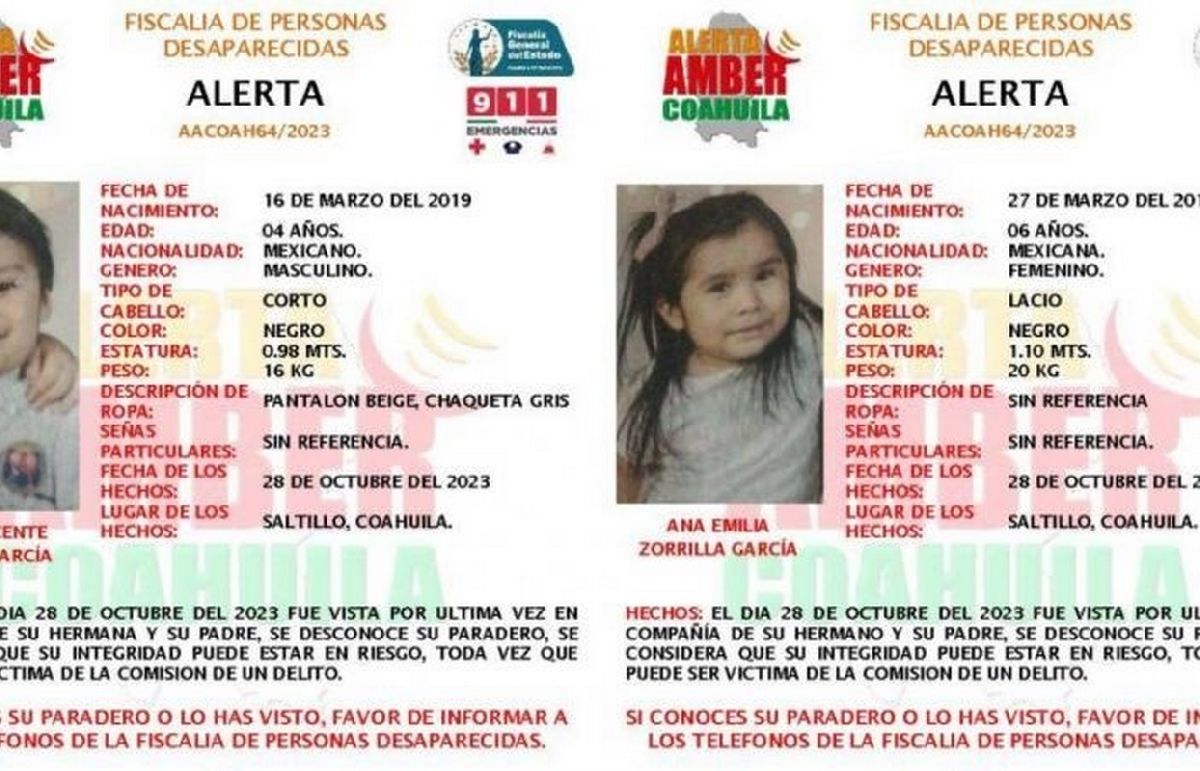 Buscan a dos pequeños hermanitos desaparecidos