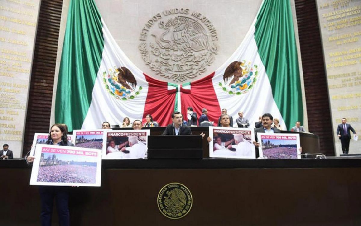 Diputados se enfrentan por #narcopresidente; acusan que buscan anular elección del 2 de junio