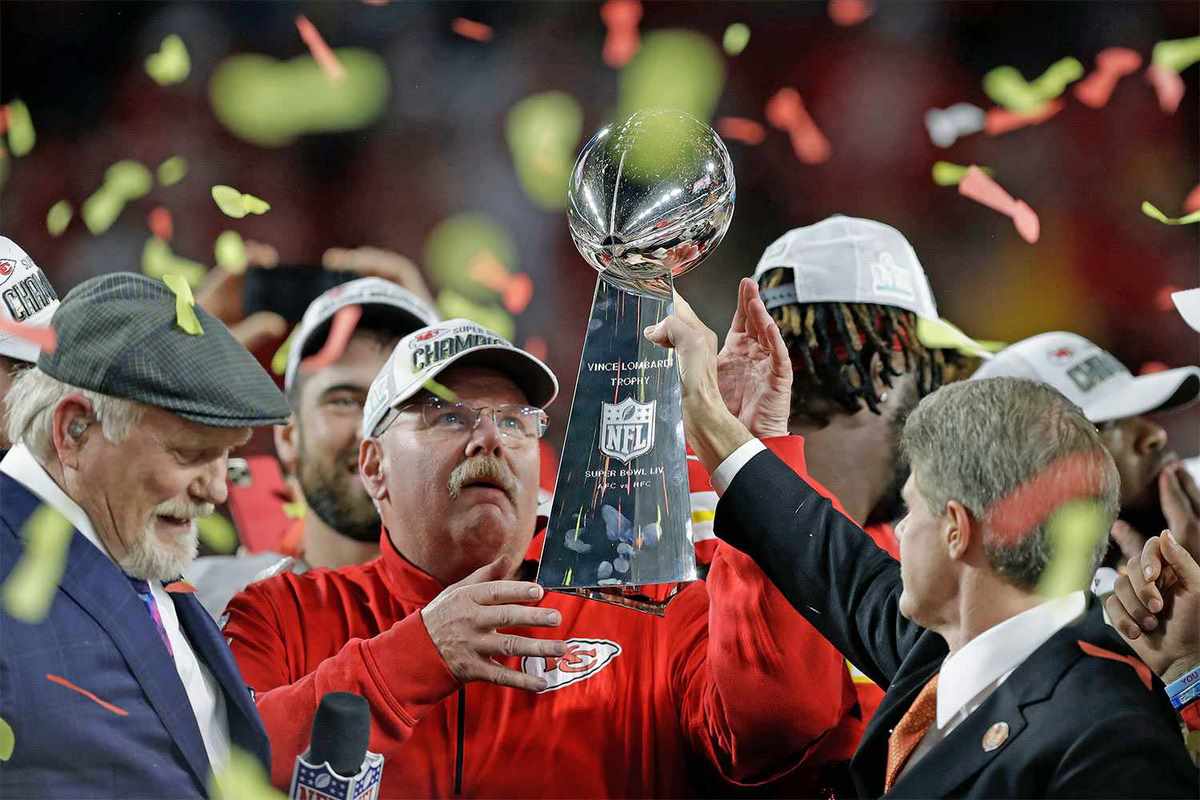 Andy Reid ya está en el Top 5 de entrenadores con más Super Bowls en la historia